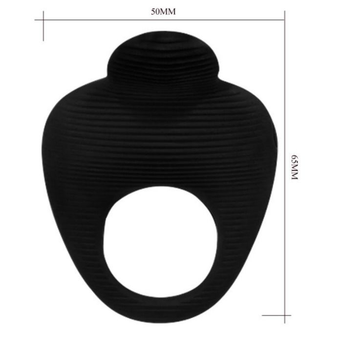PRETTY LOVE - VINGERHOED VIBRATOR RING ZWART