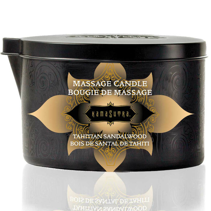 KAMASUTRA - VANILLE EN SANDELHOUT MASSAGEKAARS 170 GR