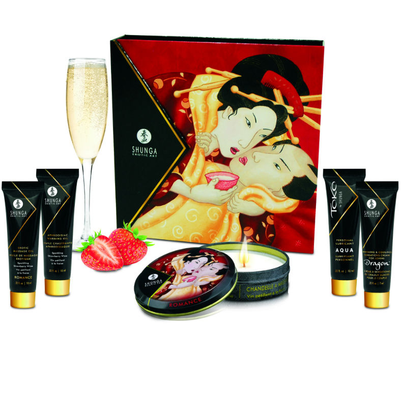 SHUNGA - SECRET GEISHA AARDBEIEN EN CAVA KIT