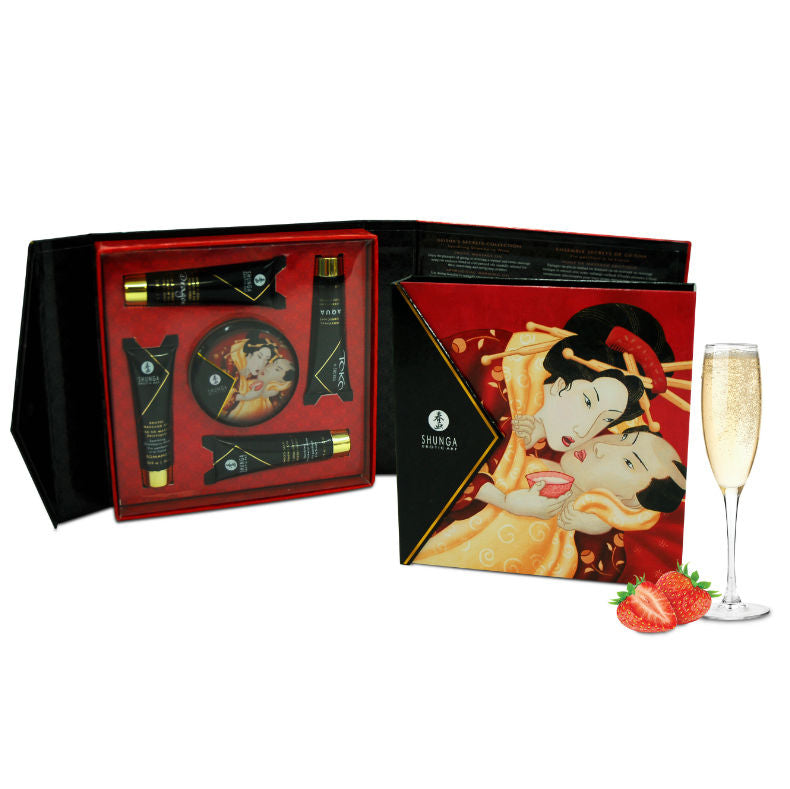 SHUNGA - SECRET GEISHA AARDBEIEN EN CAVA KIT