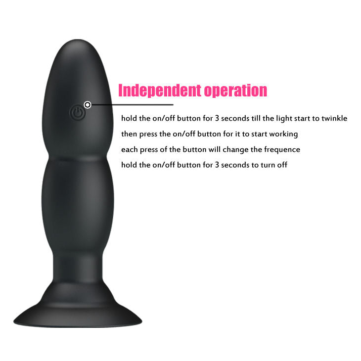 PRETTY LOVE - PLUGVIBRATOR EN ROTATIE VIA AFSTANDSBEDIENING