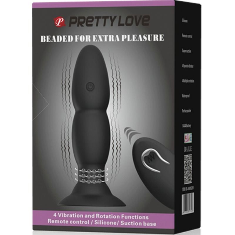 PRETTY LOVE - PLUGVIBRATOR EN ROTATIE VIA AFSTANDSBEDIENING