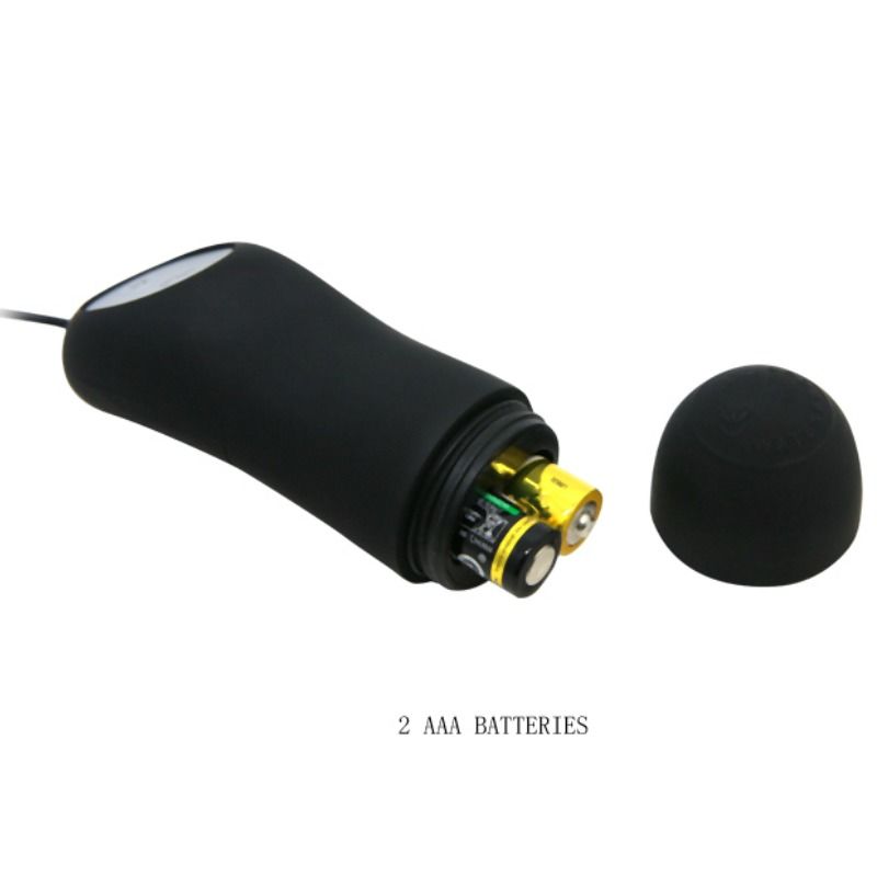 PRETTY LOVE - SILICONEN ANALE PLUG 12 TRILLINGSSTANDEN ZWART