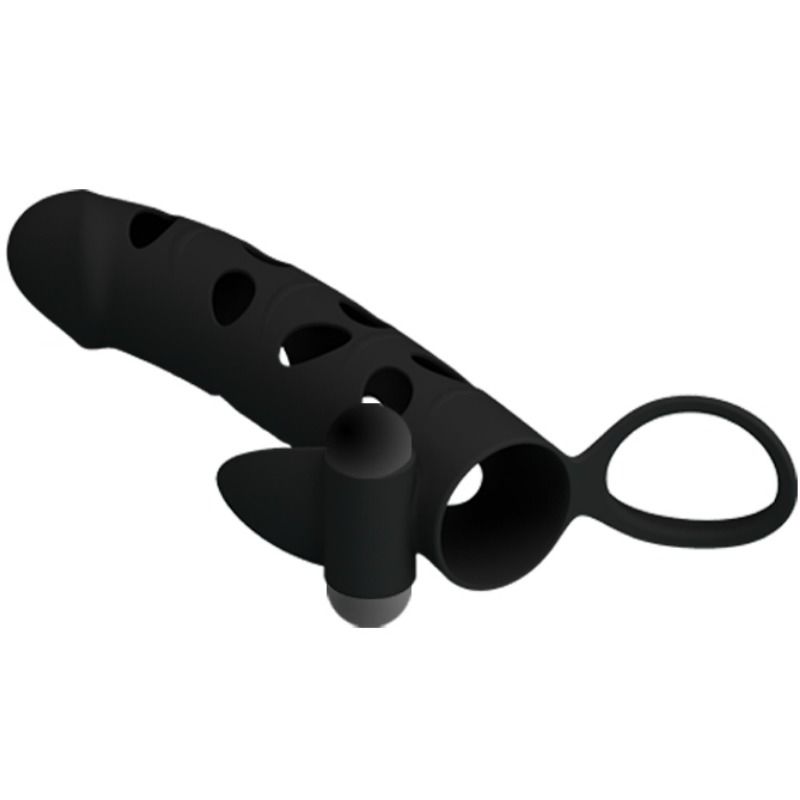 PRETTY LOVE - SILICONEN OVERTREK MET TRILLING 15,2 CM