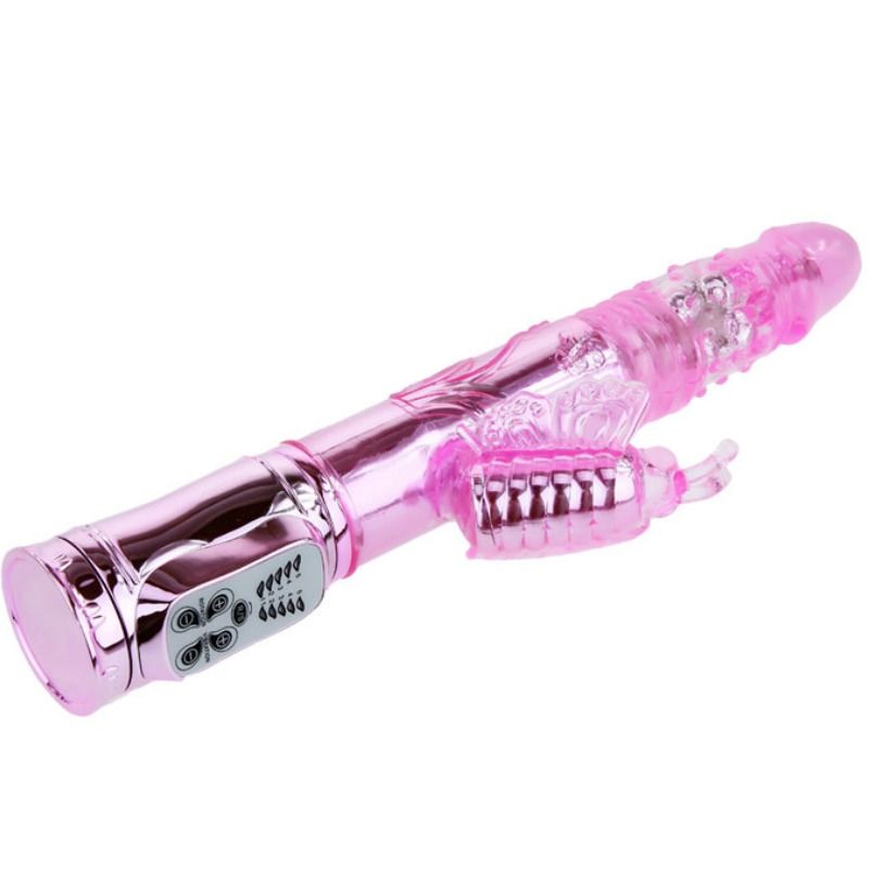 BAILE - OPLAADBARE VIBRATOR MET ROTATIE EN PULSERENDE VLINDERSTIMULATOR
