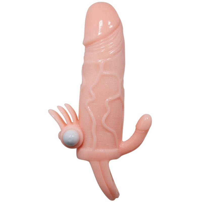BAILE - BRAVE MAN PENISHOES MET CLITORIS EN ANALE STIMULATIE VLEES 16,5 CM