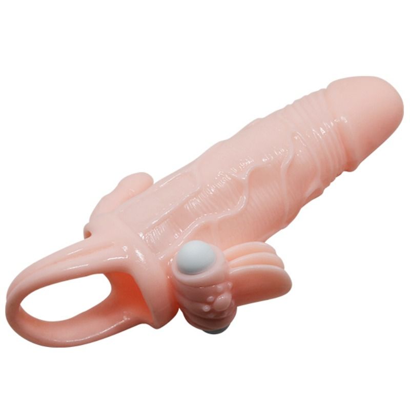 BAILE - BRAVE MAN PENISHOES MET CLITORIS EN ANALE STIMULATIE VLEES 16,5 CM