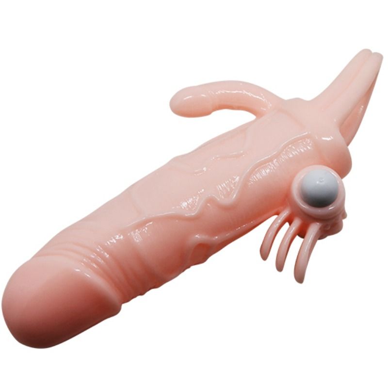 BAILE - BRAVE MAN PENISHOES MET CLITORIS EN ANALE STIMULATIE VLEES 16,5 CM