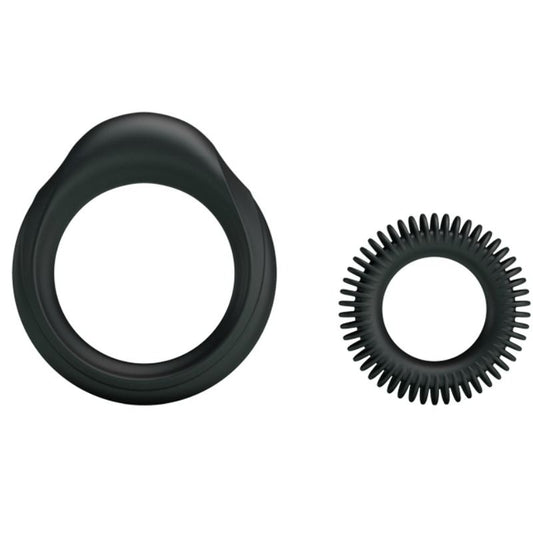 BAILE - SET VAN 2 SILICONEN RINGEN PENISRING MANNELIJKHEID