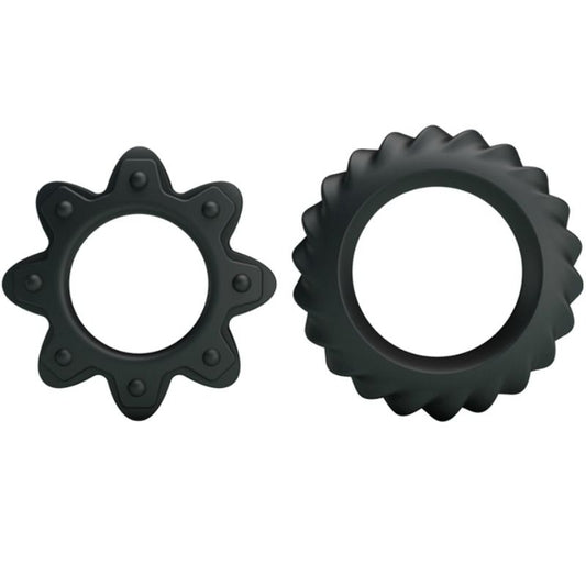 BAILE - SET VAN 2 RINGEN BLOEIENDE SILICONEN RINGEN