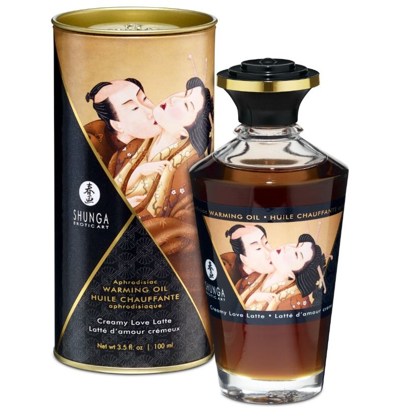 SHUNGA - COFFEE FLAVOR HEAT EFFECT MASSAGE OLIE 100 ML