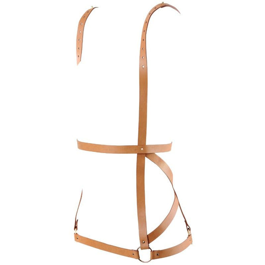 BIJOUX - INDISCRETS MAZE HARNESS JURK VORM BRUIN