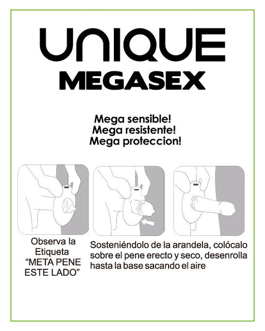 UNIQ - MEGASEX LATEXVRIJE GEVOELIGE CONDOMS 3 STUKS