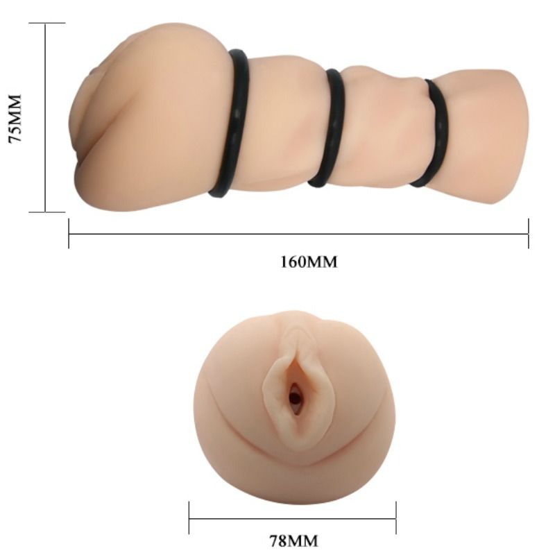 CRAZY BULL - VAGINA MASTEURBATOR MET RINGEN