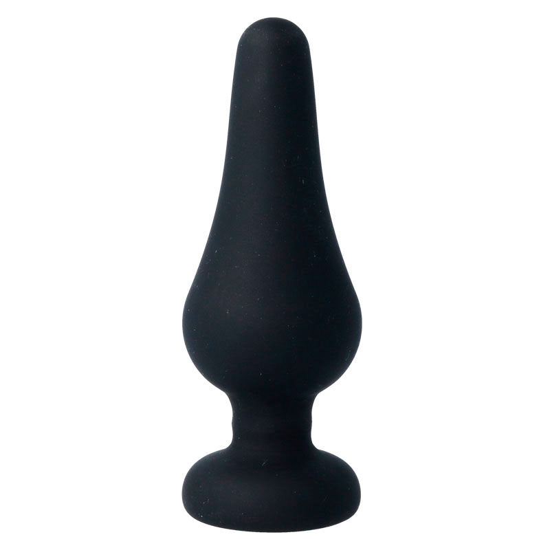 INTENSE - BUTTPLUG PIPO L ZWART SILICONE 13 CM