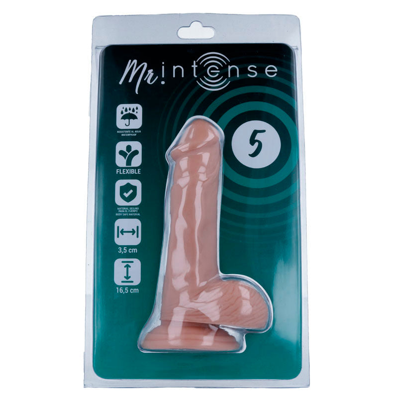 MR INTENSE - 5 REALISTISCHE PIEMEL 16.5 CM -O- 3.5 CM