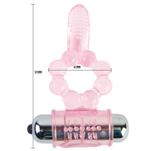 BAILE - SILICONEN RING 10 TONGUE RHYTHMS MET ROZE TRILLING