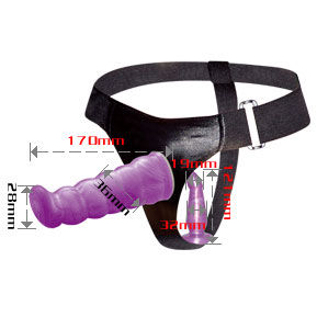 BAILE - LILA FEMALE ANALE EN VAGINALE HARNAS GPOINT 17 CM