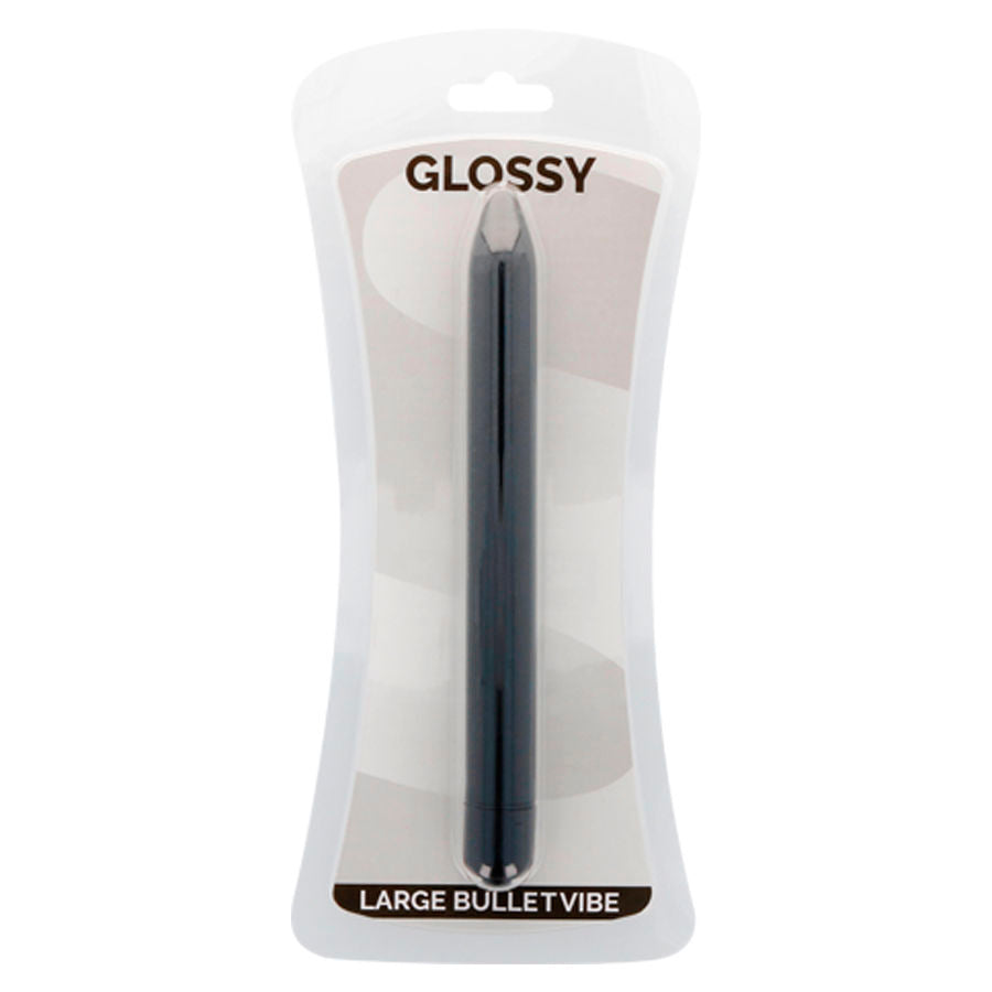 GLOSSY - SLANKE VIBRATOR ZWART