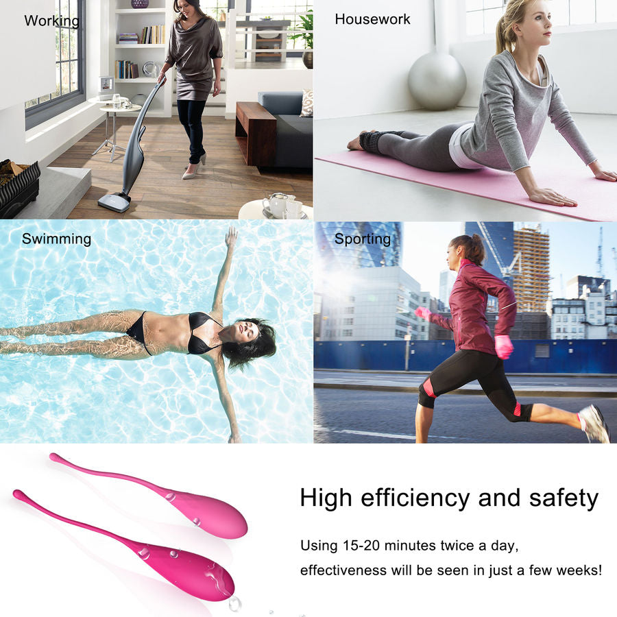 LESLIE - KEGEL FIT BEKKENBODEMTRAINING SET 6 GEWICHTEN