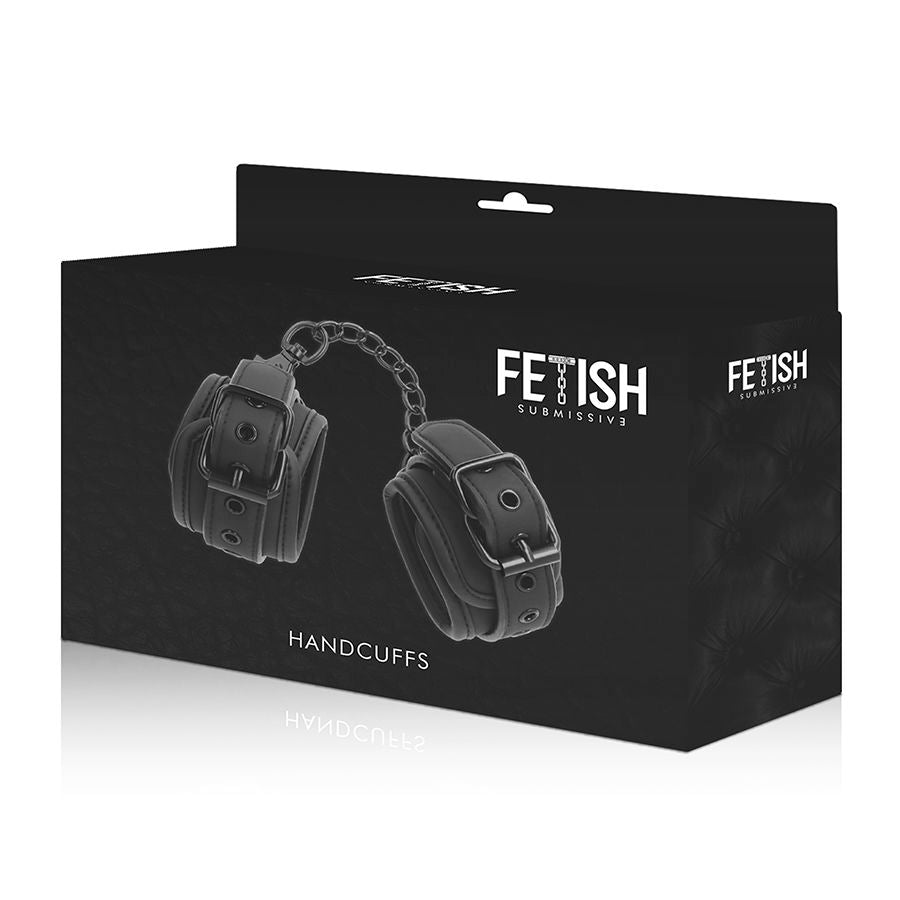FETISH SUBMISSIVE - VEGAAN LEREN HANDBOEIEN MET NEOPREEN VOERING