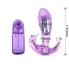 BAILE - LILA VAGINALE EN ANALE STIMULATOR MET TRILLINGEN