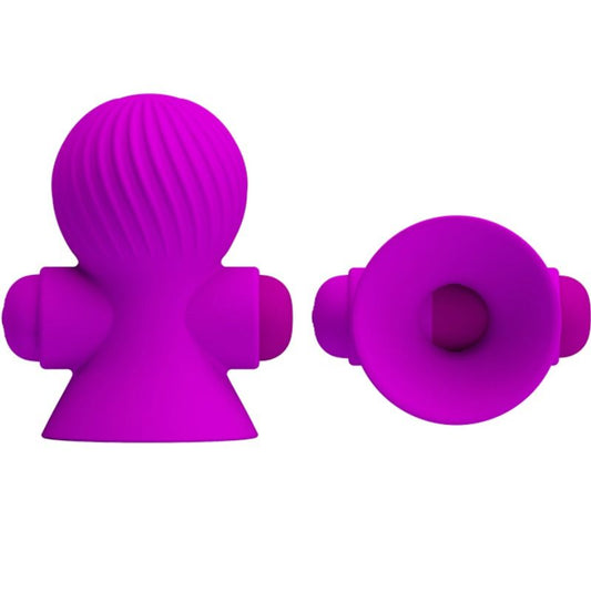 PRETTY LOVE - NIPPELSTIMULATOREN 12M LILA VIBRATIE