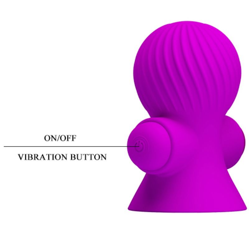 PRETTY LOVE - NIPPELSTIMULATOREN 12M LILA VIBRATIE