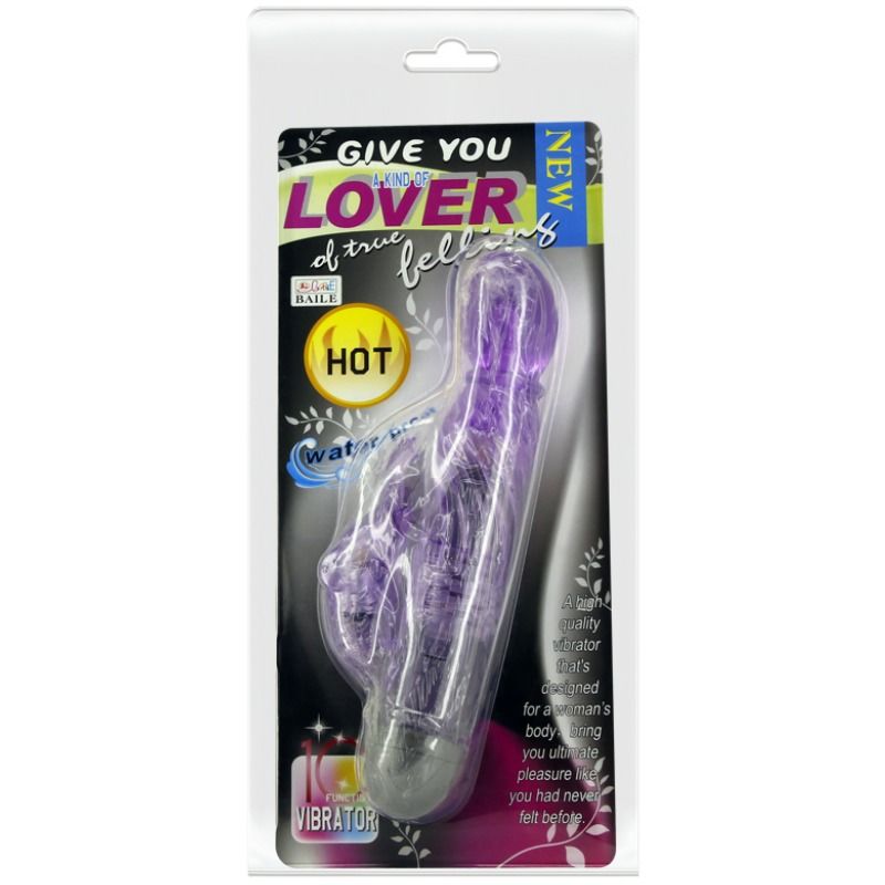 BAILE - GEEFT JE EEN SOORT MINNAAR VIBRATOR MET LILA KONIJN 10 STANDEN