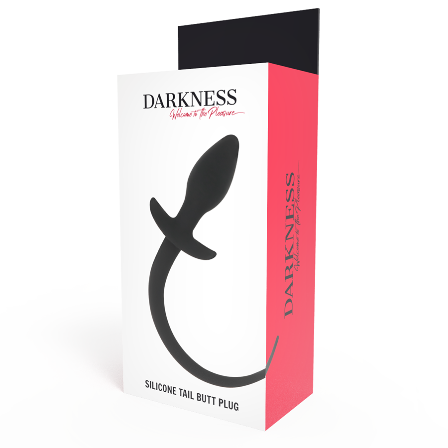 DARKNESS - AALPLUG 28 CM ZWART SILICOON