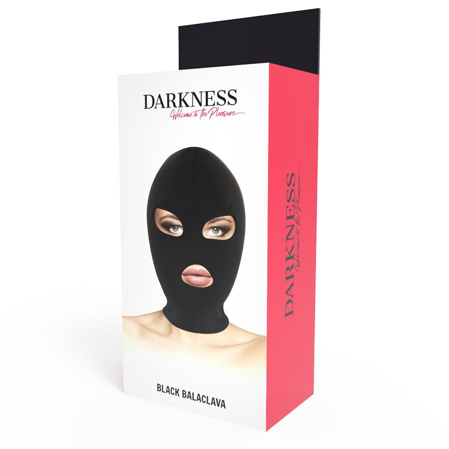 DUISTERNIS - BDSM ONDERWERPINGS MASKER MOND EN OGEN ZWART