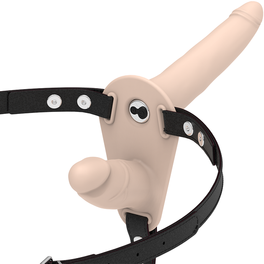 FETISJ SUBMISSIE TUIGJE - DUBBELE PENETRATIE VLEES OMHOOG VIBRATOR