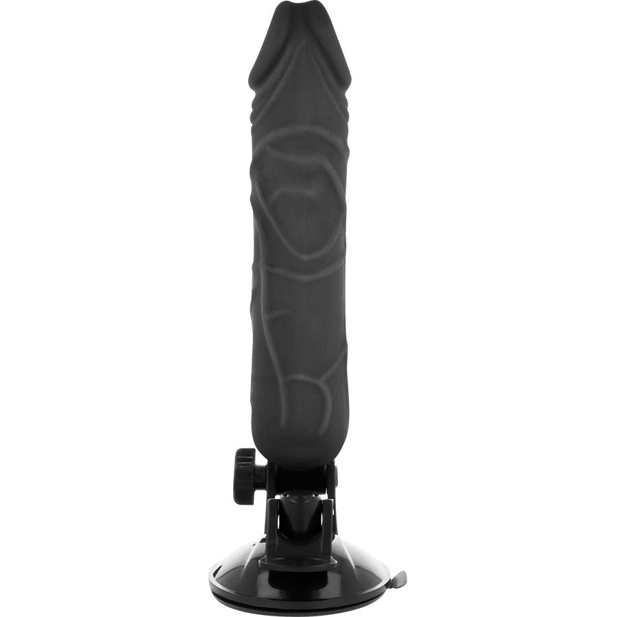 BASECOCK - REALISTISCHE VIBRATOR AFSTANDSBEDIENING ZWART 20 CM -O- 4 CM