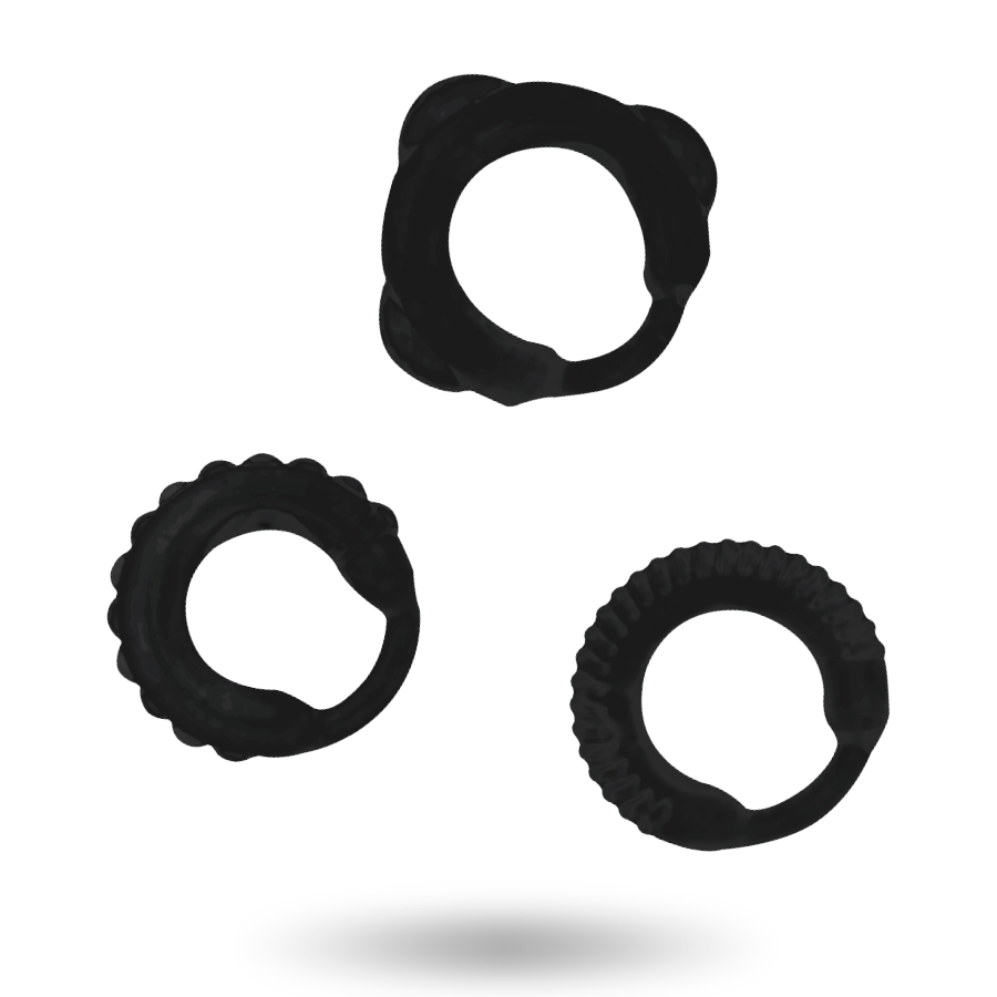 ADDICTED TOYS - C-RING SET ZWART