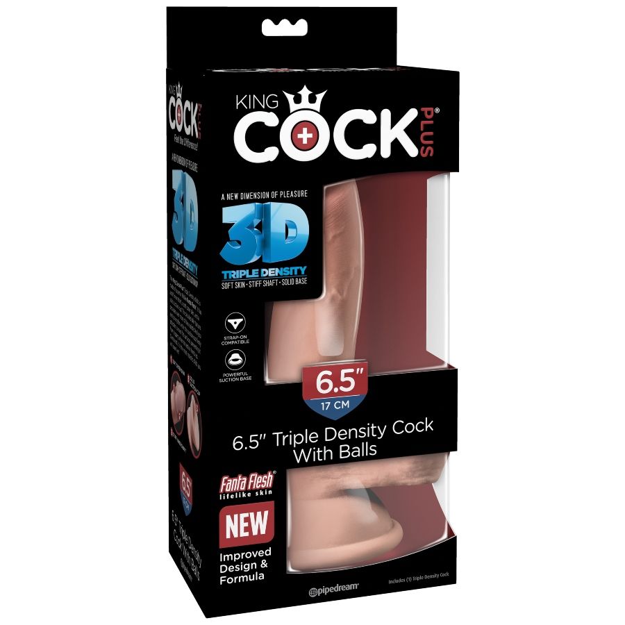 KING COCK - DILDO DRIEDUBBELE DICHTHEID 14 CM