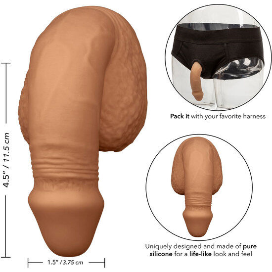 CALEXOTICS - SILICONEN PACKING PENIS 12.75 CM KARAMEL