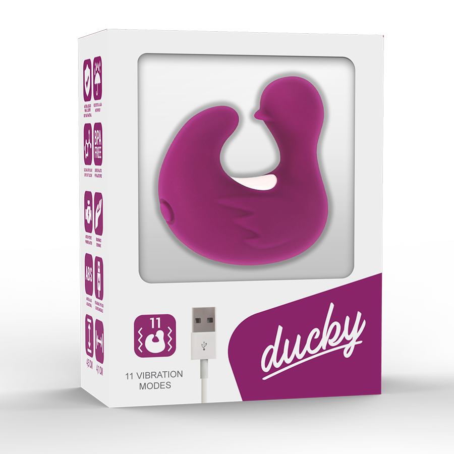 COVERME - DUCKYMANIA OPLAADBARE SILICONEN STIMULERENDE EEND VINGERHOEDJE