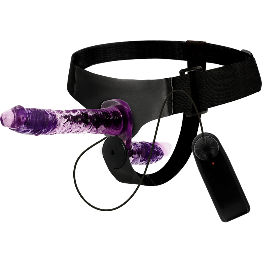 HARNESS ATTRACTION - RODNEY DUBBELE PENETRATI E VIBRATOR 18 CM -O- 3.5 CM