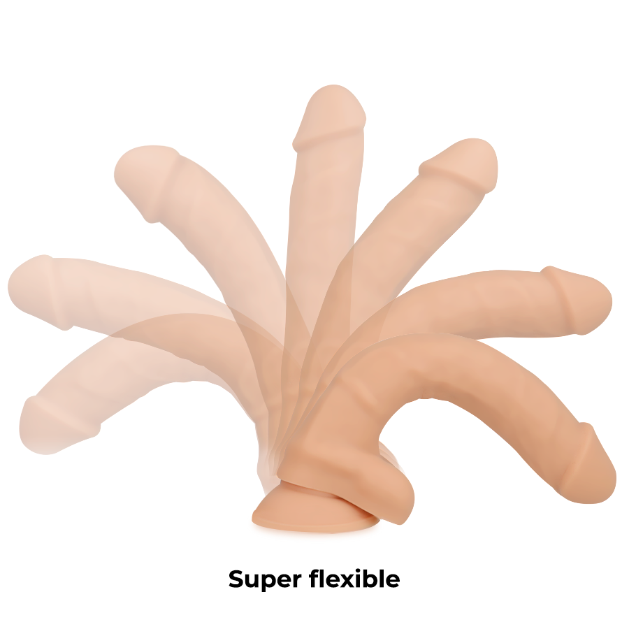 COCK MILLER - REALISTISCHE SILICONEN DILDO VLAKKE DICHTHEID GEARTICULEERD 18 CM