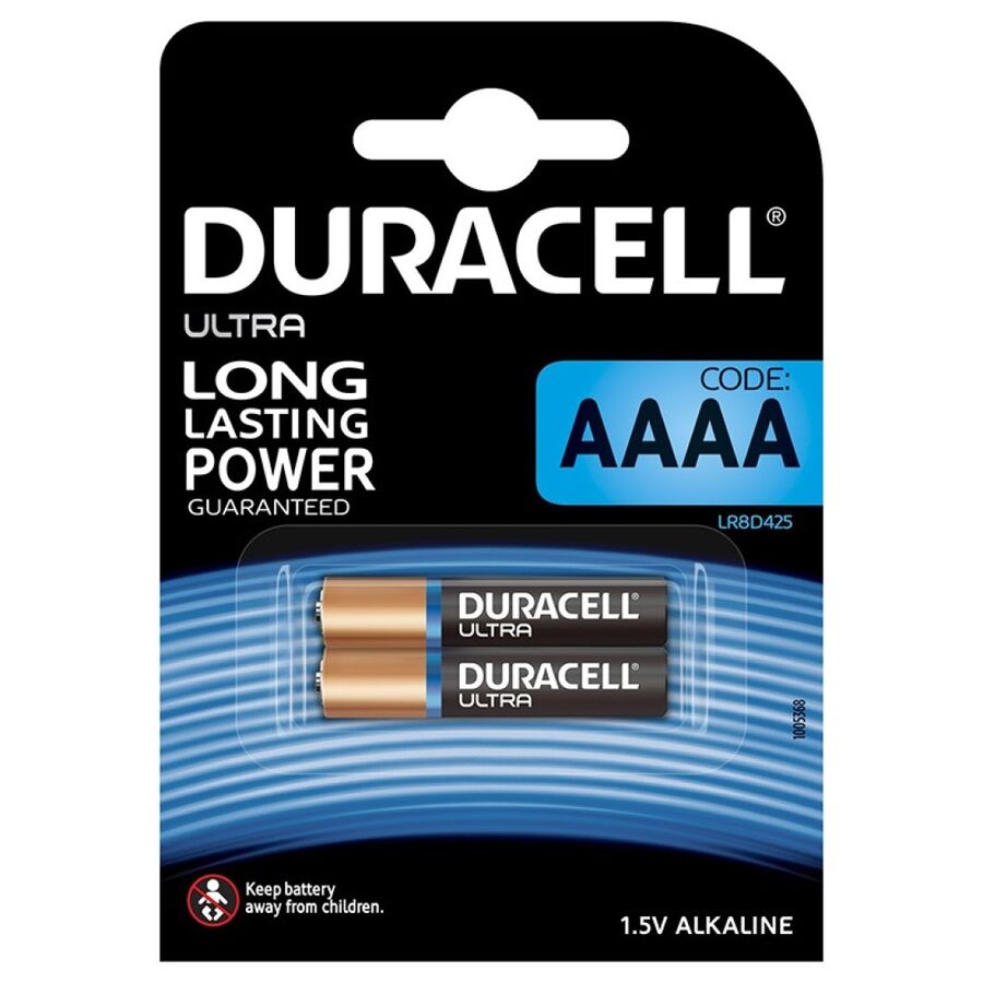 DURACELL - ULTRA POWER BATTERIJ ALKALINE AAAA MX2500 1,5V 2 STUKS