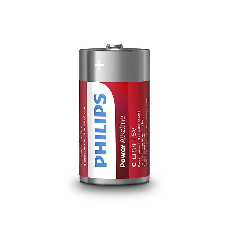PHILIPS - POWER BATTERIES BATTERIJ C LR14 PACK 2