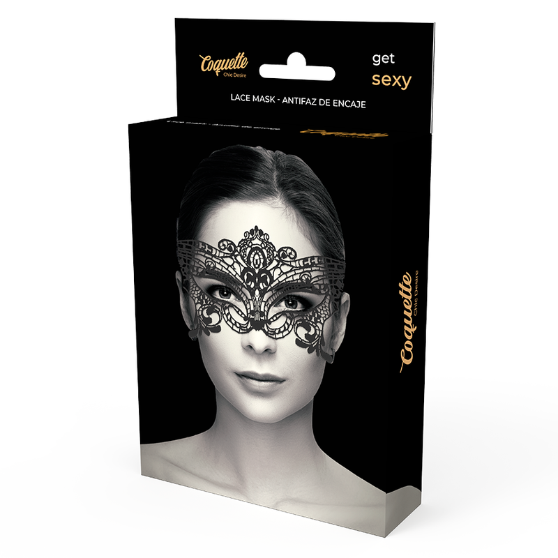 COQUETTE CHIC DESIRE - KANTEN MASKER ZWART