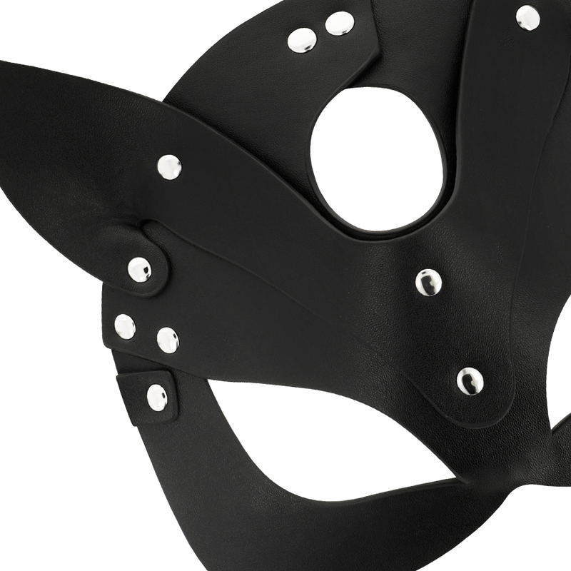 COQUETTE CHIC DESIRE - VEGAN LEREN MASKER MET KONIJNENOREN