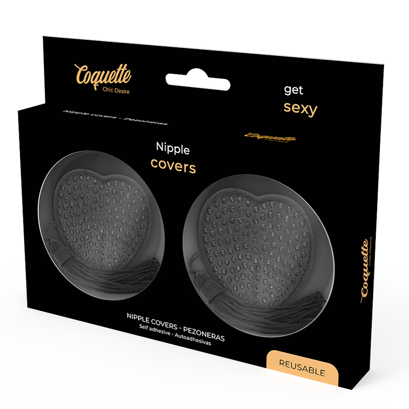 COQUETTE CHIC DESIRE - NIPPLE COVERS ZWART