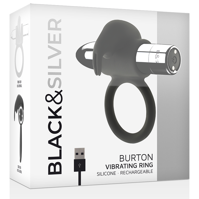ZWART&ZILVER - OPLAADBARE RING VAN BURTON 10 TRILLINGSSTANDEN