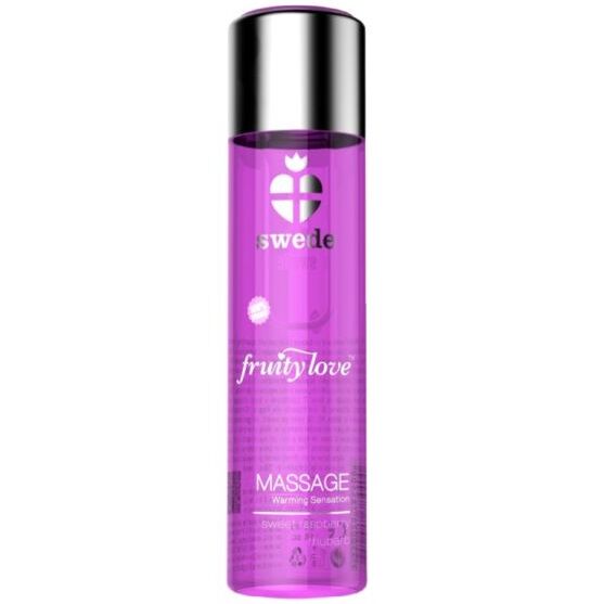 SWEDE - FRUITY LOVE VERWARMEND EFFECT MASSAGEOLIE ROZE FRAMBOOS EN RABARBER 60 ML