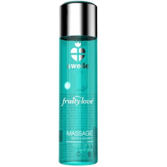 SWEDE - FRUITY LOVE VERWARMENDE EFFECT MASSAGEOLIE ZWARTE BES EN LIMOEN 60 ML