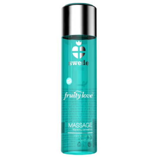 SWEDE - FRUITY LOVE WARMING EFFECT MASSAGEOLIE ZWARTE BES EN LIMOEN 120 ML