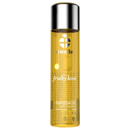 SWEDE - FRUITY LOVE VERWARMEND EFFECT MASSAGEOLIE TROPISCH FRUITIG MET HONING 120 ML.
