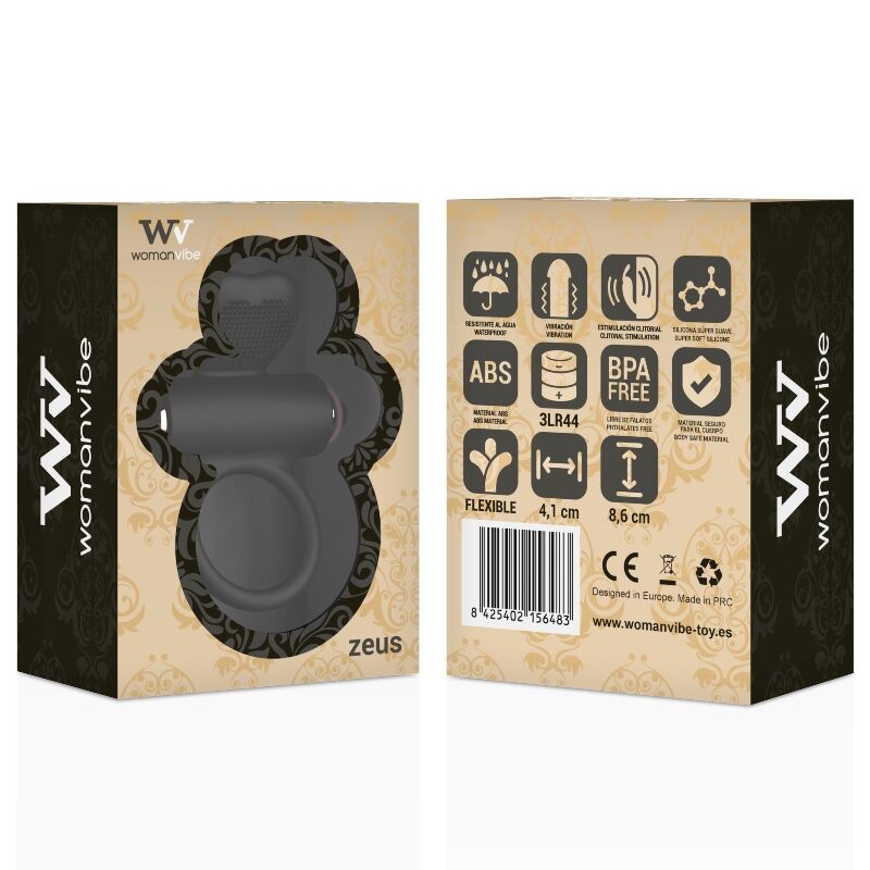 WOMANVIBE - ZEUS SILICONEN VIBRATORRING